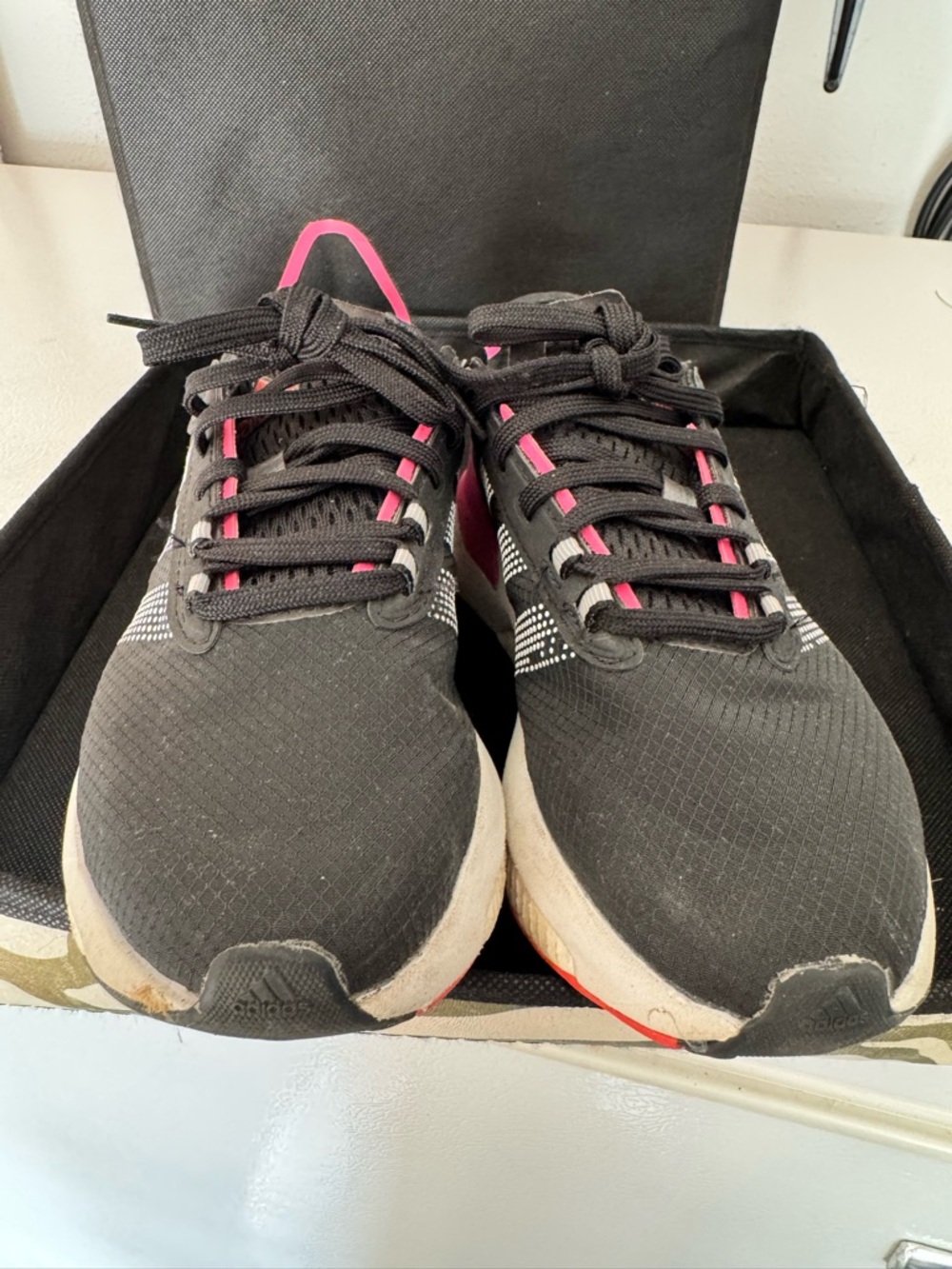 adidas ultraboost Black and Pink Running Shoes